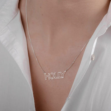 Personalized Name Necklace by MySilverStation • Sterling Silver, Gold & Rose Gold•Perfect Gift for Her•Necklaces For Women•New Year Gift 