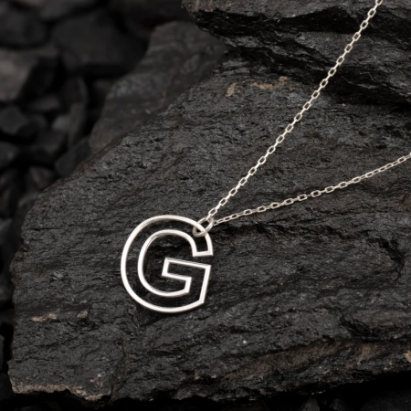 Personalized G Letter Necklace by MySilverStation • Sterling Silver, Gold & Rose Gold • New Year Gift • Gift for Her • Necklaces For Women 