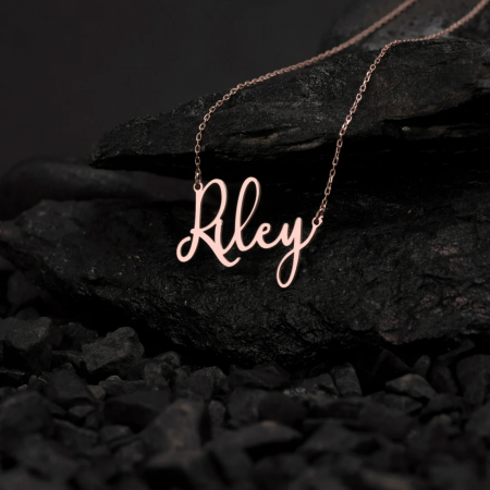 Personalized Name Necklace by MySilverStation • Sterling Silver, Gold & Rose Gold•Perfect Gift for Her•Necklaces For Women•New Year Gift